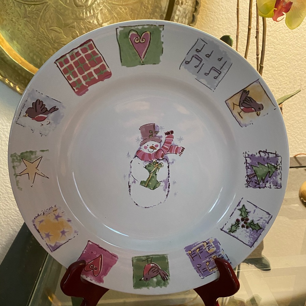 Gibson China Christmas Plate